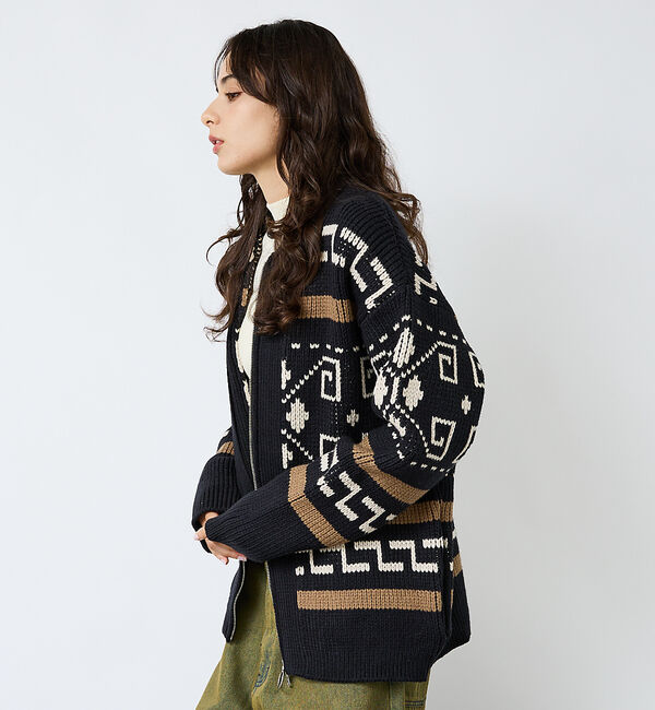 ABAHOUSE「【PENDLETON /ペンドルトン 】WESTERLEY Cardigan/」|カーディガン|ブラック系その他1