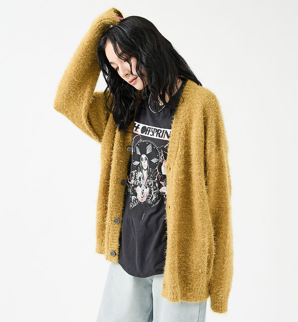 ABAHOUSE「【Revo.レボ】 モヘアライク ニット カーディガン/ルーズフィット /ユニセ」|カーディガン|