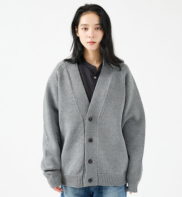 ABAHOUSE「【FORTUNA/フォルトゥナ】ECOTEC-Knit /オーバーサイズ カーデ」|カーディガン|