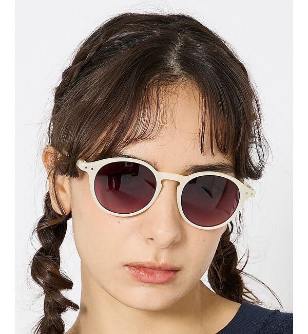 ABAHOUSE「【IZIPIZI / イジピジ】SUN #D / ボストン型 サングラス / ユ」|メガネ|アイボリー