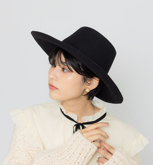 Rouge vif「【La　Maison de Lyllis】FAUCHOハット」|その他|ブラック