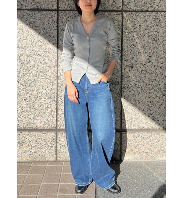 Rouge vif「【Robert P. Miller】パネルリブ Vネックカーディガン / カット」|カーディガン|