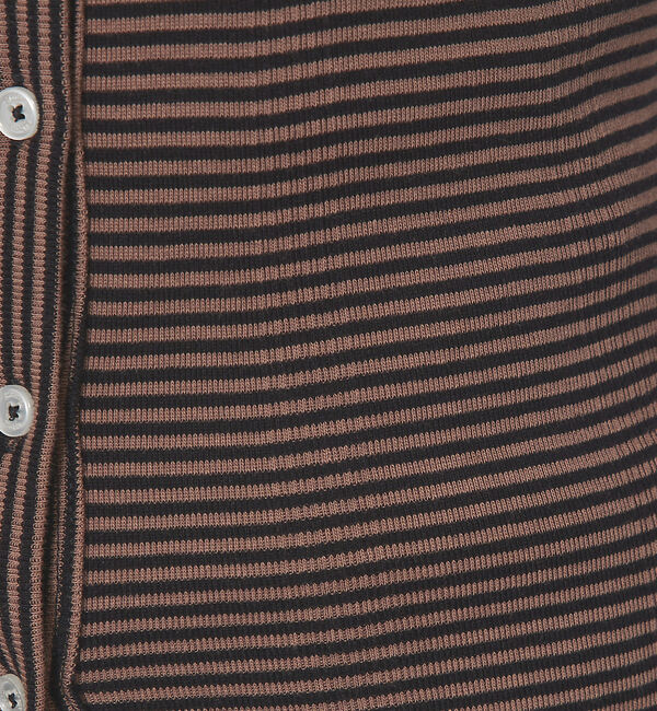 Rouge vif「【Robert P. Miller】パネルリブ Vネックカーディガン / カット」|カーディガン|