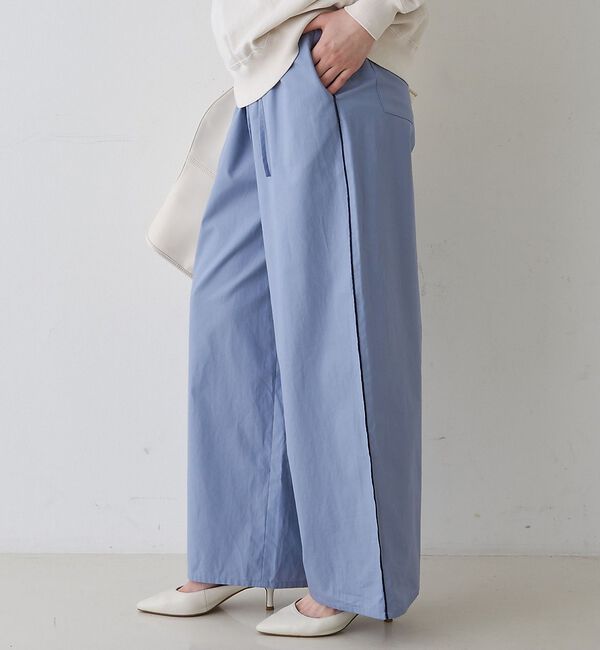 Rouge vif「【セットアップ対応】セミワイドドローパンツ」|その他|サックスブルー