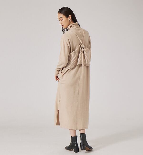 qualite「レイヤードニットワンピース」|ワンピース|