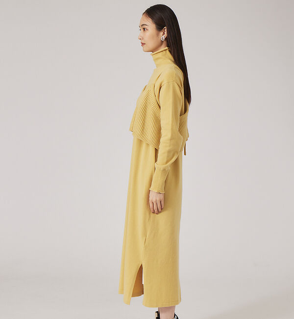 qualite「レイヤードニットワンピース」|ワンピース|