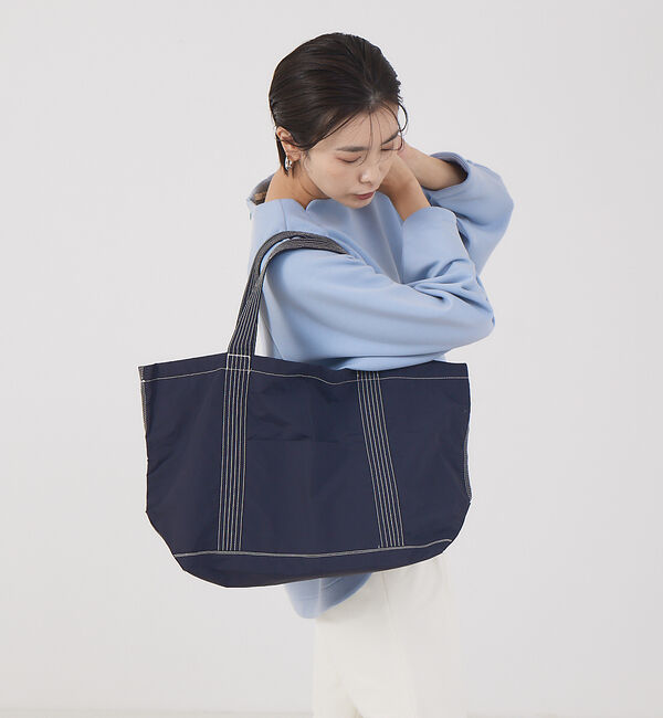 qualite「【e&times;qualite】 ナイロントート」|トートバッグ|ネイビー