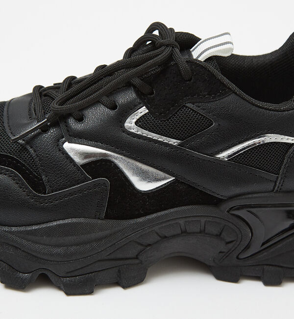 AU BANNISTER「【販売店舗限定】厚底/軽量 メタリックポイント スニーカー」|スニーカー|