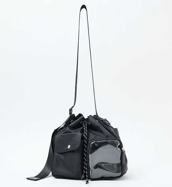 LOWELL things「【BLK/予約】オシゴト/巾着ショルダーバッグ【推し活】【予約】」|ショルダー・メッセンジャー|