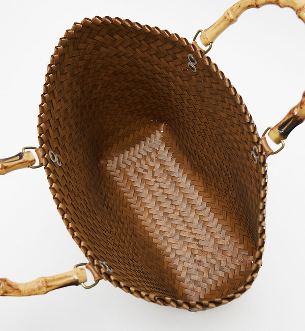 abahouse mavie「バンブートートバック」|かごバッグ|