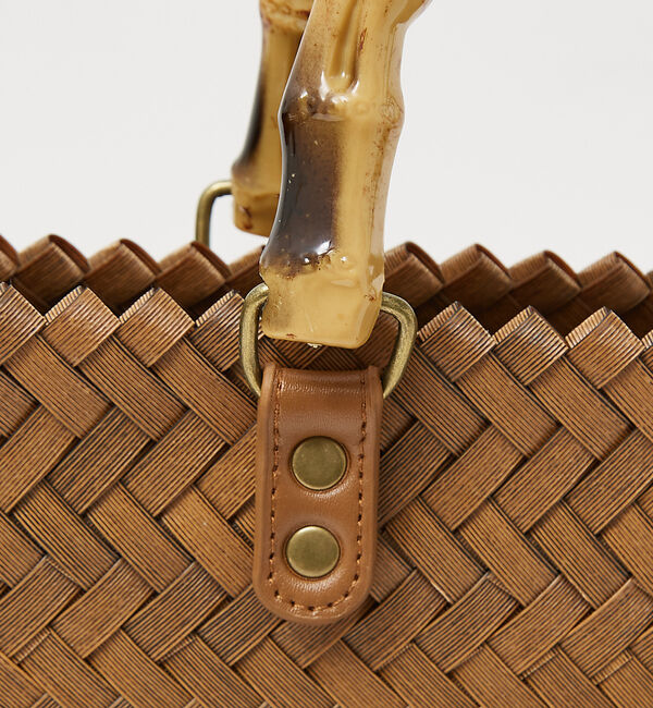 abahouse mavie「バンブートートバック」|かごバッグ|