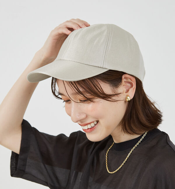 abahouse mavie「シルキーキャップ」|その他|ベージュ