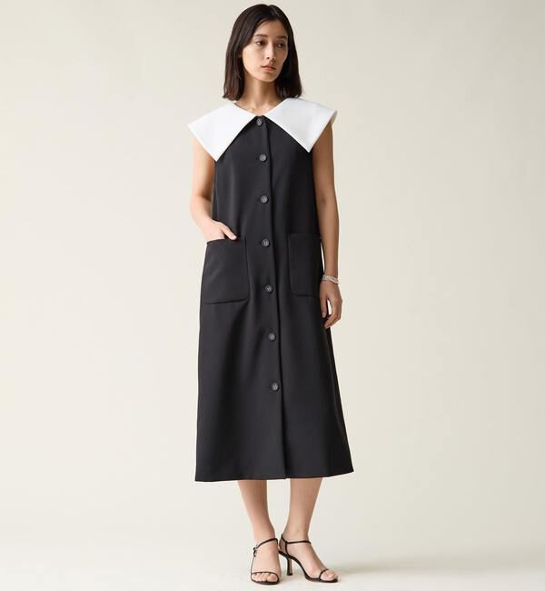 TIARA「ビッグカラーワンピース」|ワンピース|