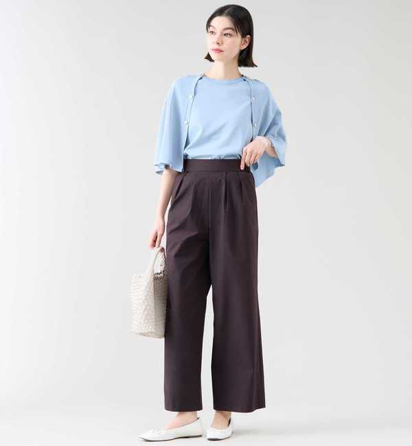 TIARA「《定番》タックワイドストレートパンツ（セットアップ可）」|その他|