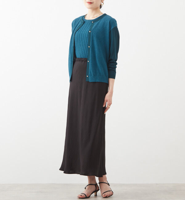 Liesse「コットンモールカーディガン」|カーディガン|