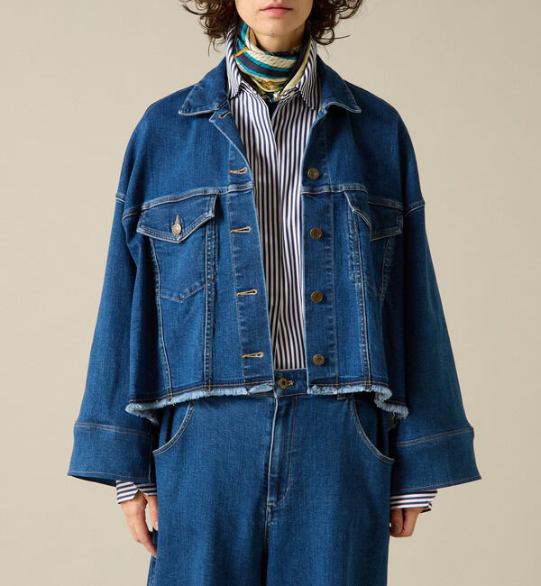 Liesse「クロップドデニムジャケット」|その他|