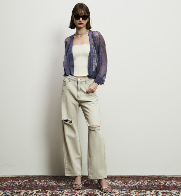 Soffitto「シアーカーディガン」|カーディガン|