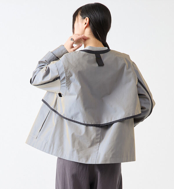 Soffitto「2枚着てる風配色パイピング短丈コート」|その他|