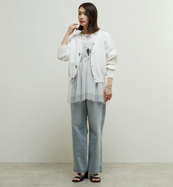 Soffitto「リブ編み前後2WAYニットカーディガン」|カーディガン|