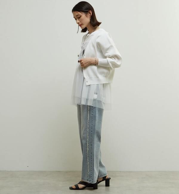 Soffitto「リブ編み前後2WAYニットカーディガン」|カーディガン|