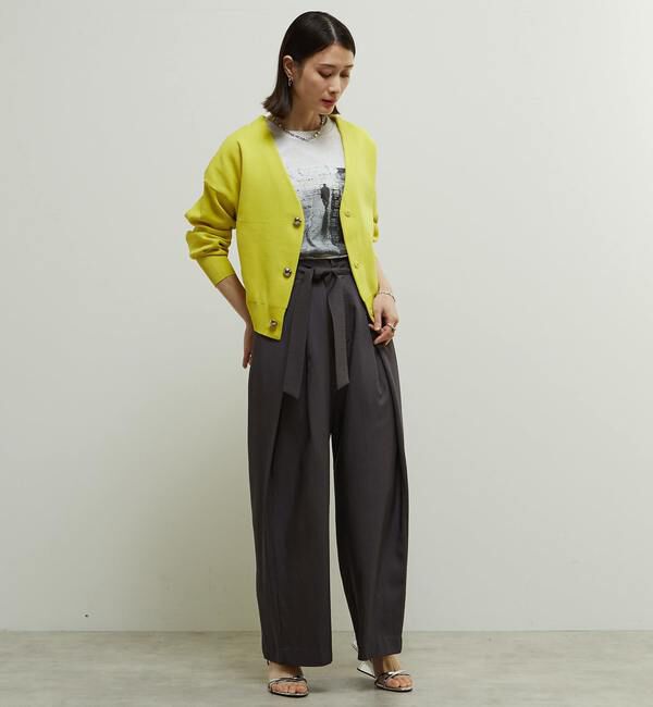 Soffitto「リブ編み前後2WAYニットカーディガン」|カーディガン|