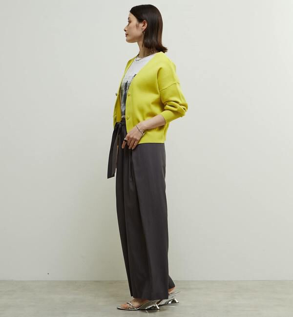 Soffitto「リブ編み前後2WAYニットカーディガン」|カーディガン|