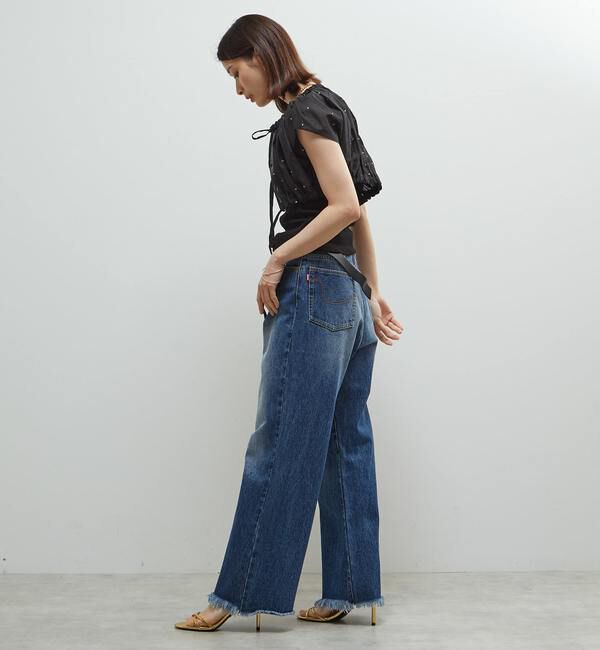 Soffitto「インド綿ドット刺繍ギャザーボレロブラウス」|カーディガン|