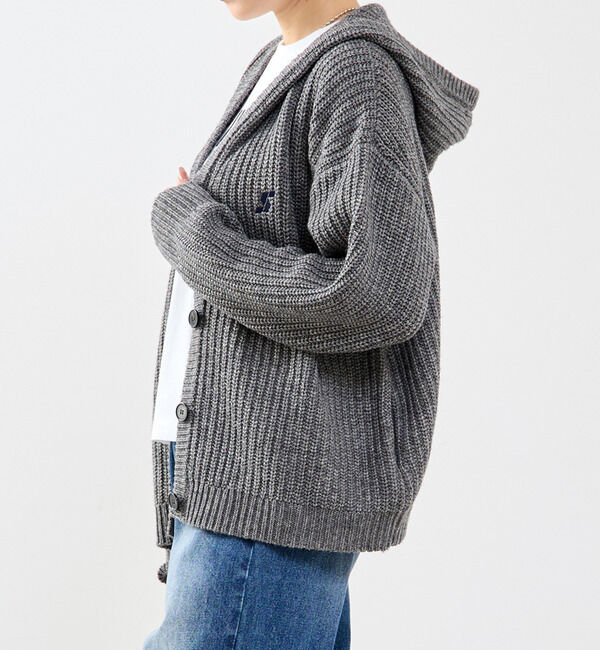 SOFFITTO「フード付きニットカーディガン」|カーディガン|