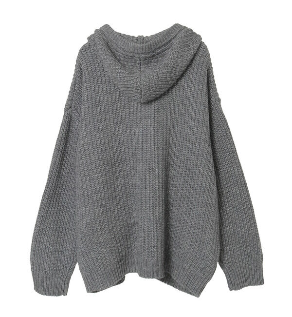 SOFFITTO「フード付きニットカーディガン」|カーディガン|