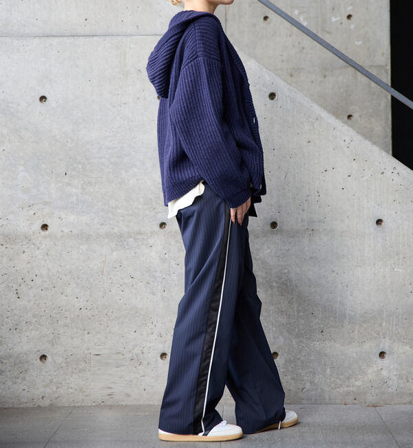 SOFFITTO「フード付きニットカーディガン」|カーディガン|