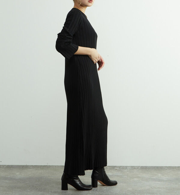 SOFFITTO「ウール混ランダムリブワンピース」|ワンピース|