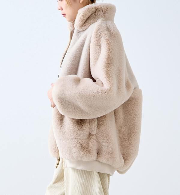 A_/エース】ジップアップファーブルゾン（A_）｜ルミネのファッション