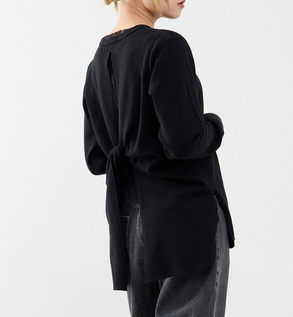 A_「【A_/エース】バックツイストデザインクルーネックカットソー」|Tシャツ・カットソー|