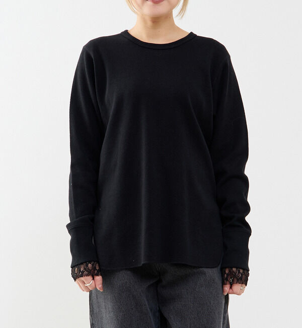 A_「【A_/エース】バックツイストデザインクルーネックカットソー」|Tシャツ・カットソー|