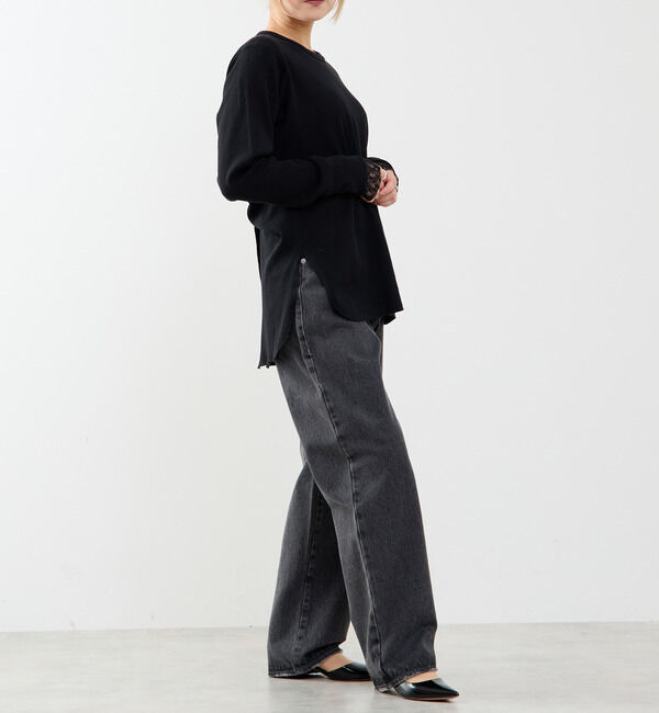 A_「【A_/エース】バックツイストデザインクルーネックカットソー」|Tシャツ・カットソー|