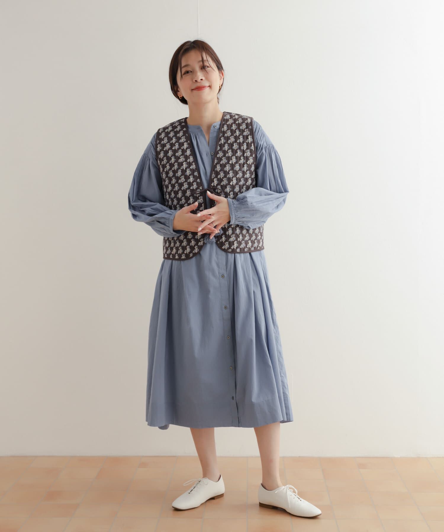 URBAN RESEARCH DOORS「コットンリバーシブルキルティングベスト」|ダウンベスト・ベスト|