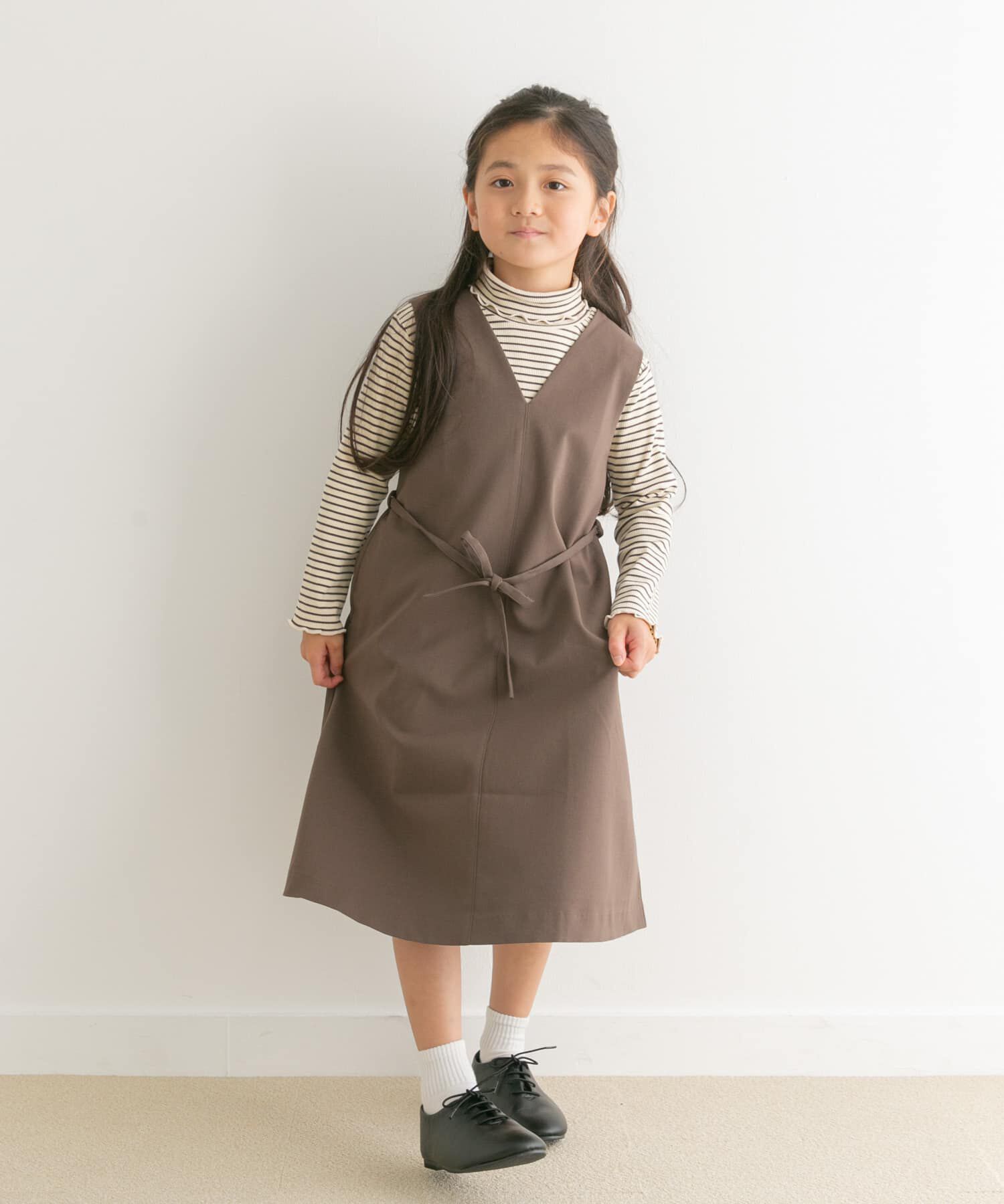 URBAN RESEARCH DOORS「『親子リンク』『UR TECH』ツイルジャンパースカート(KIDS)」|ワンピース|