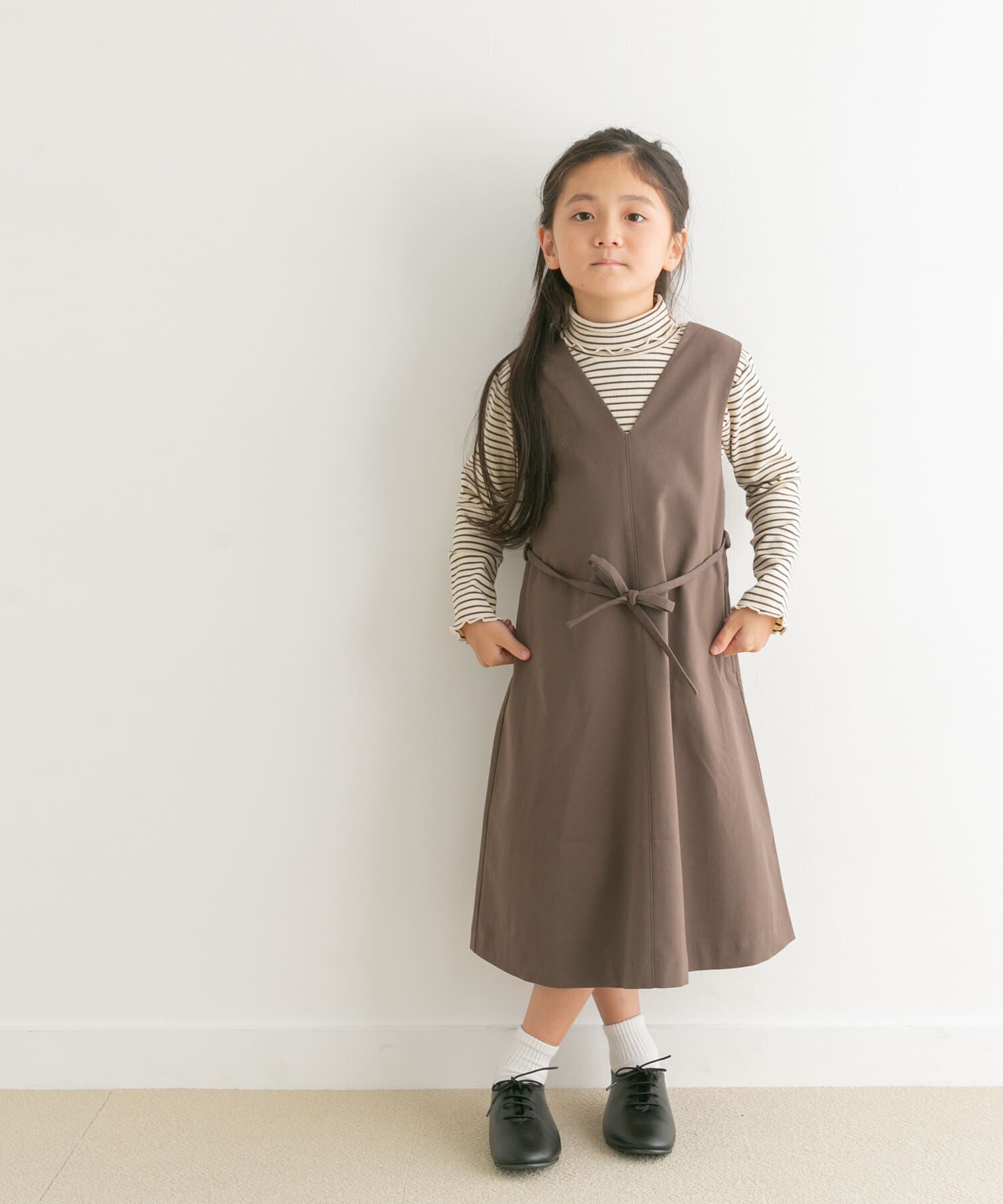 URBAN RESEARCH DOORS「『親子リンク』『UR TECH』ツイルジャンパースカート(KIDS)」|ワンピース|