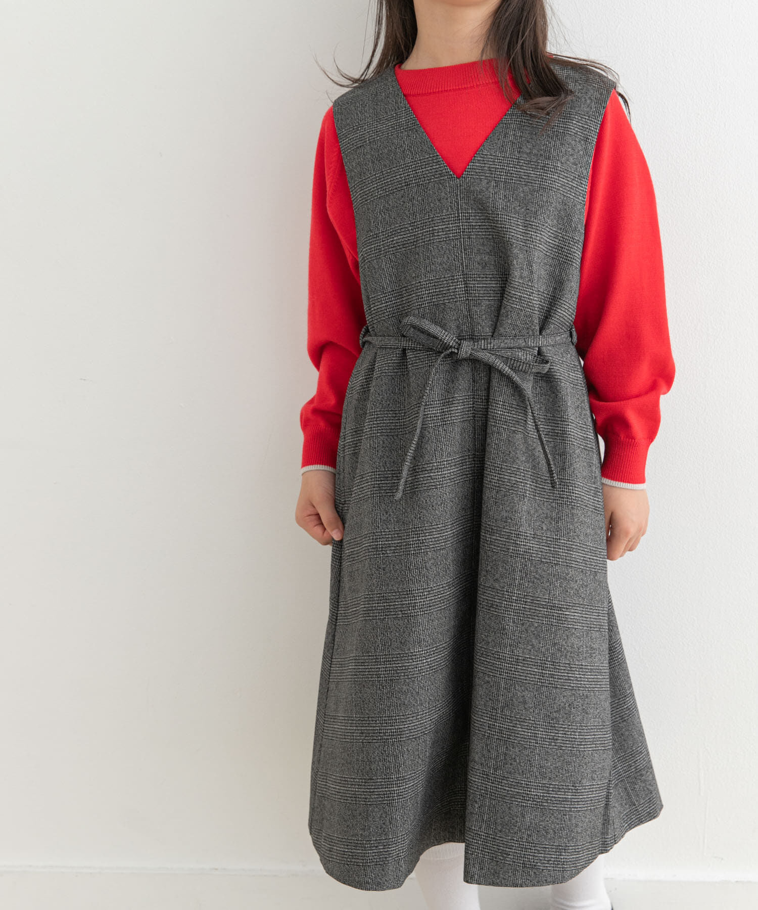 URBAN RESEARCH DOORS「『親子リンク』『UR TECH』ツイルジャンパースカート(KIDS)」|ワンピース|