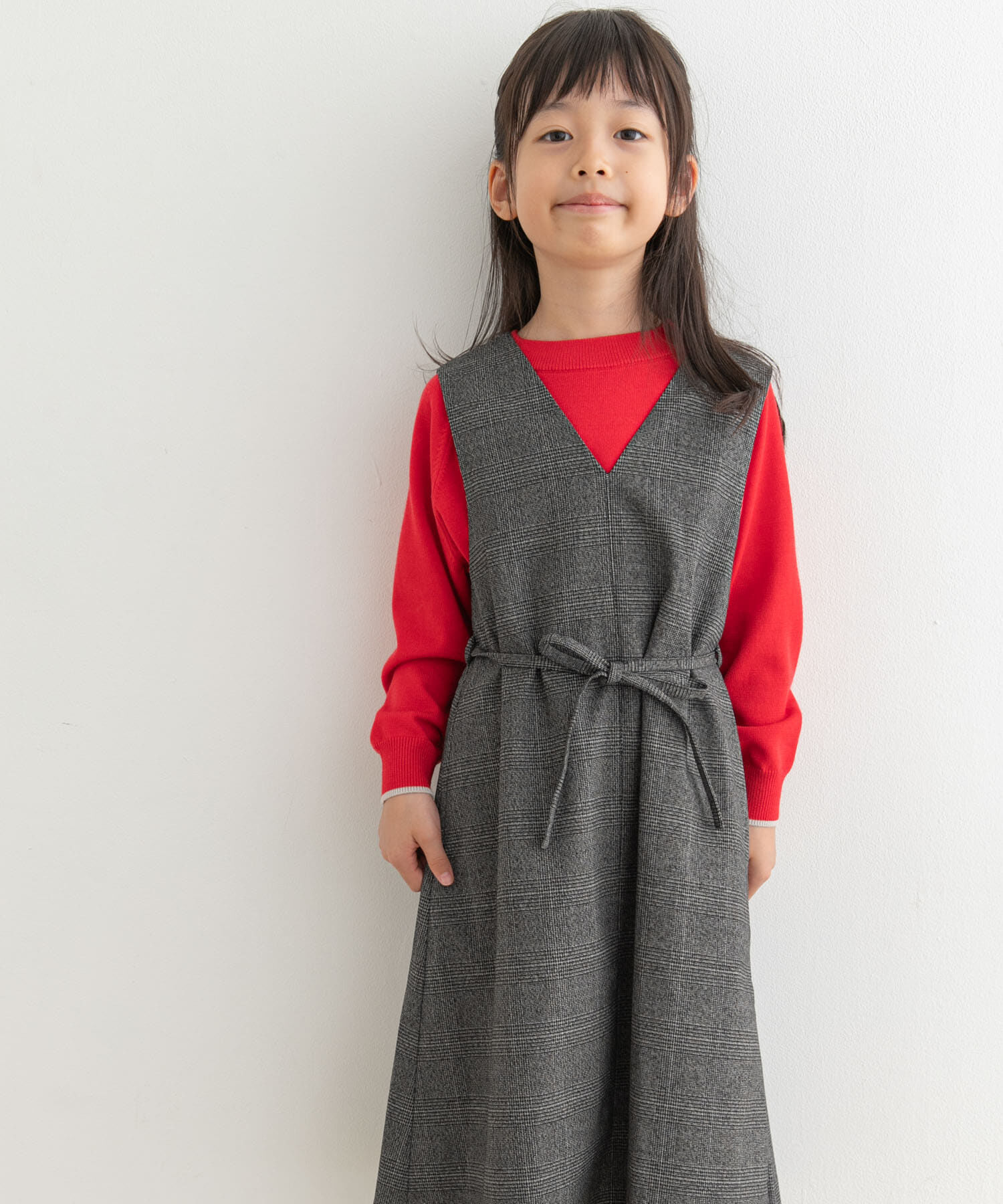 URBAN RESEARCH DOORS「『親子リンク』『UR TECH』ツイルジャンパースカート(KIDS)」|ワンピース|