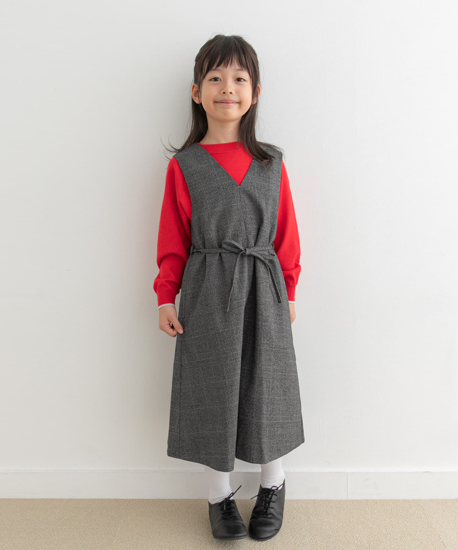 URBAN RESEARCH DOORS「『親子リンク』『UR TECH』ツイルジャンパースカート(KIDS)」|ワンピース|