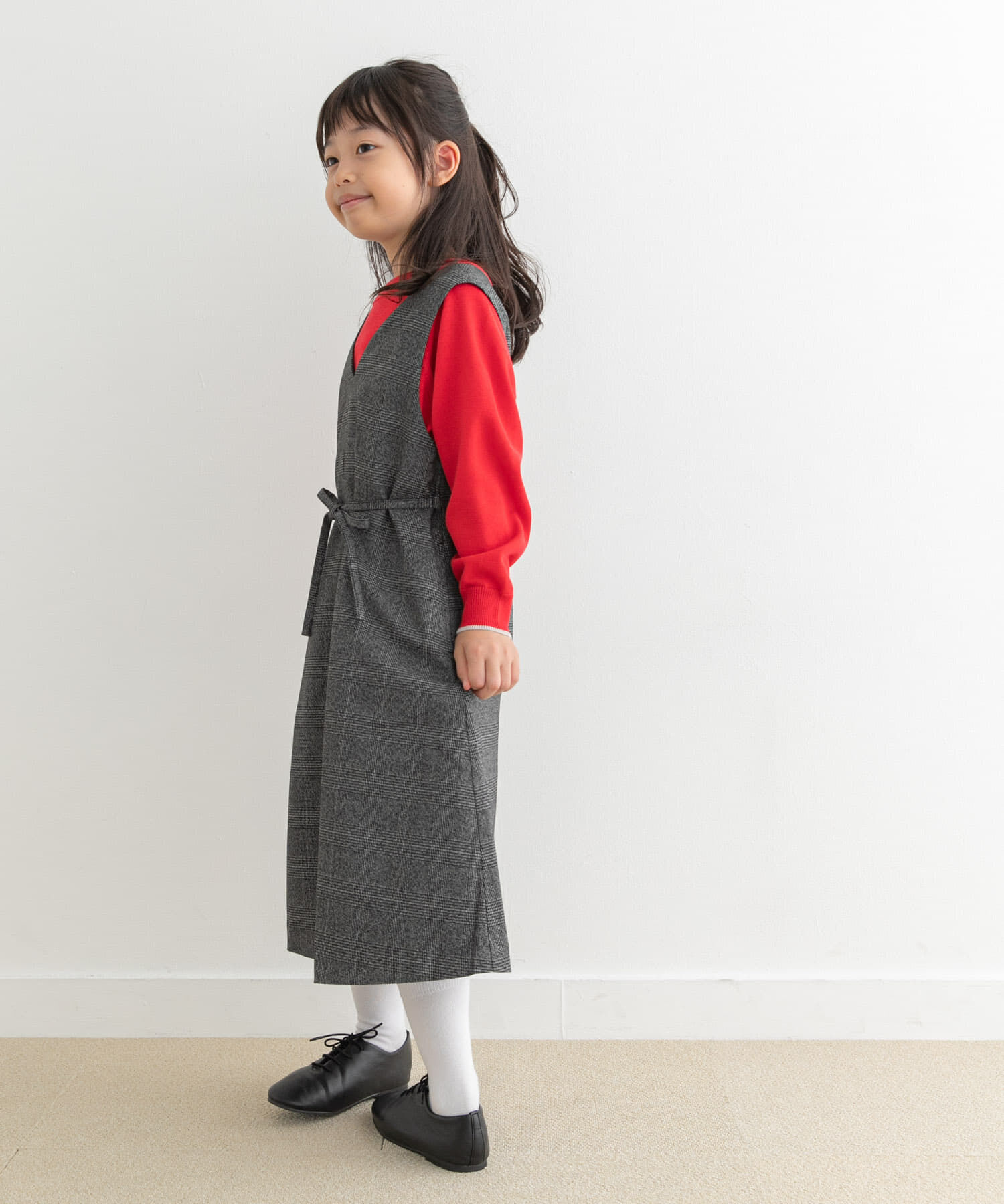 URBAN RESEARCH DOORS「『親子リンク』『UR TECH』ツイルジャンパースカート(KIDS)」|ワンピース|