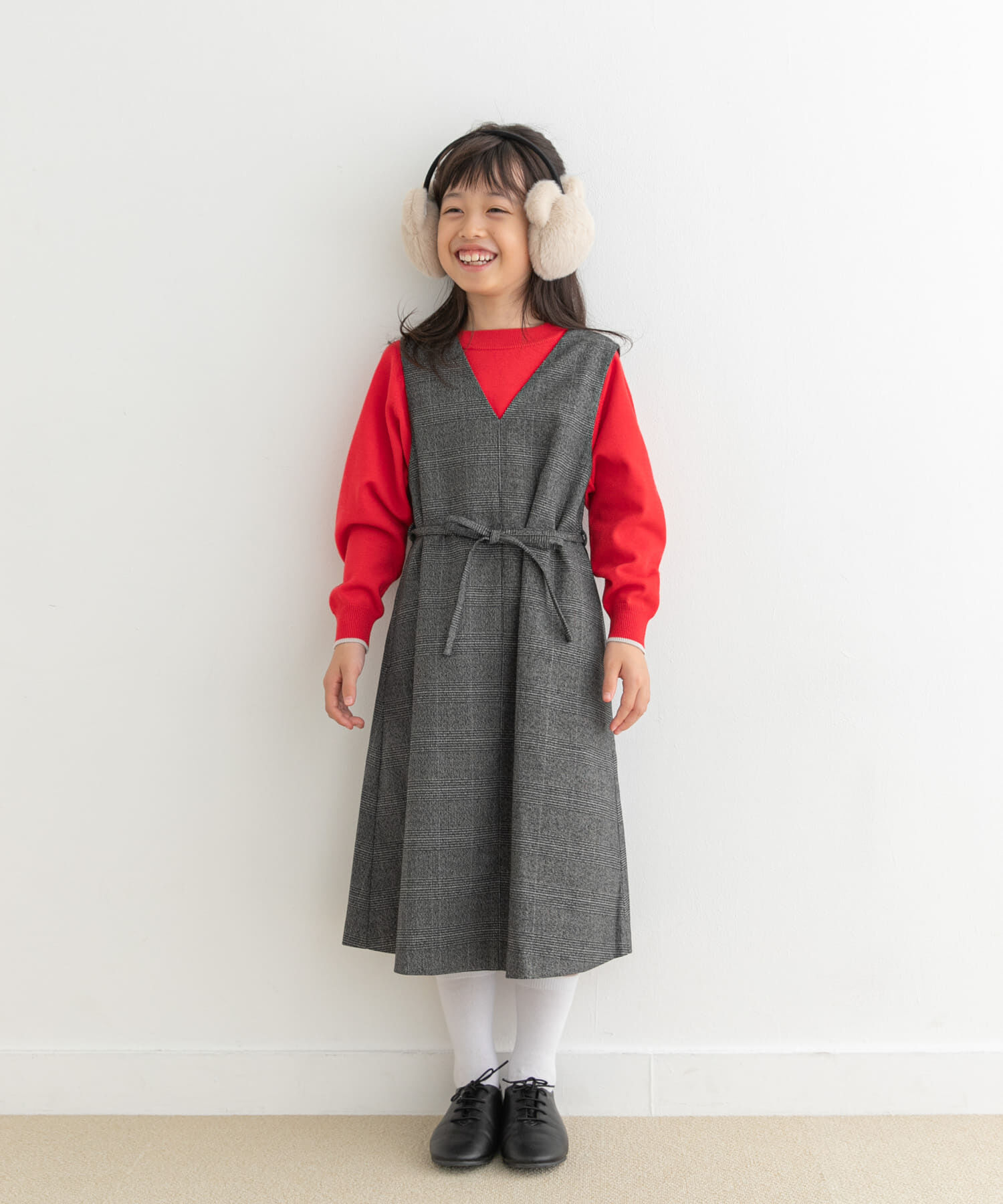 URBAN RESEARCH DOORS「『親子リンク』『UR TECH』ツイルジャンパースカート(KIDS)」|ワンピース|