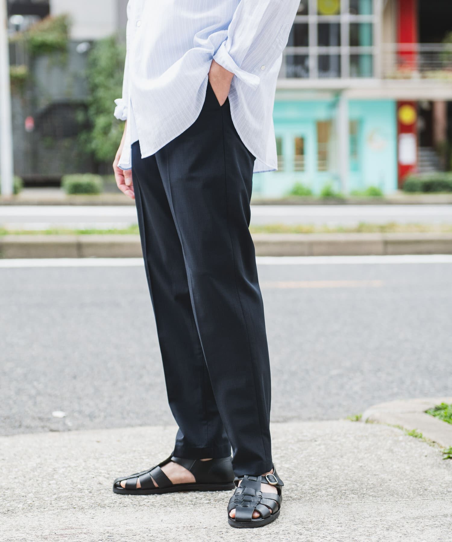 URBAN RESEARCH DOORS「『UR TECH DRYLUXE』『イージーケア/速乾/UVカット』テーパードパンツ」|その他|