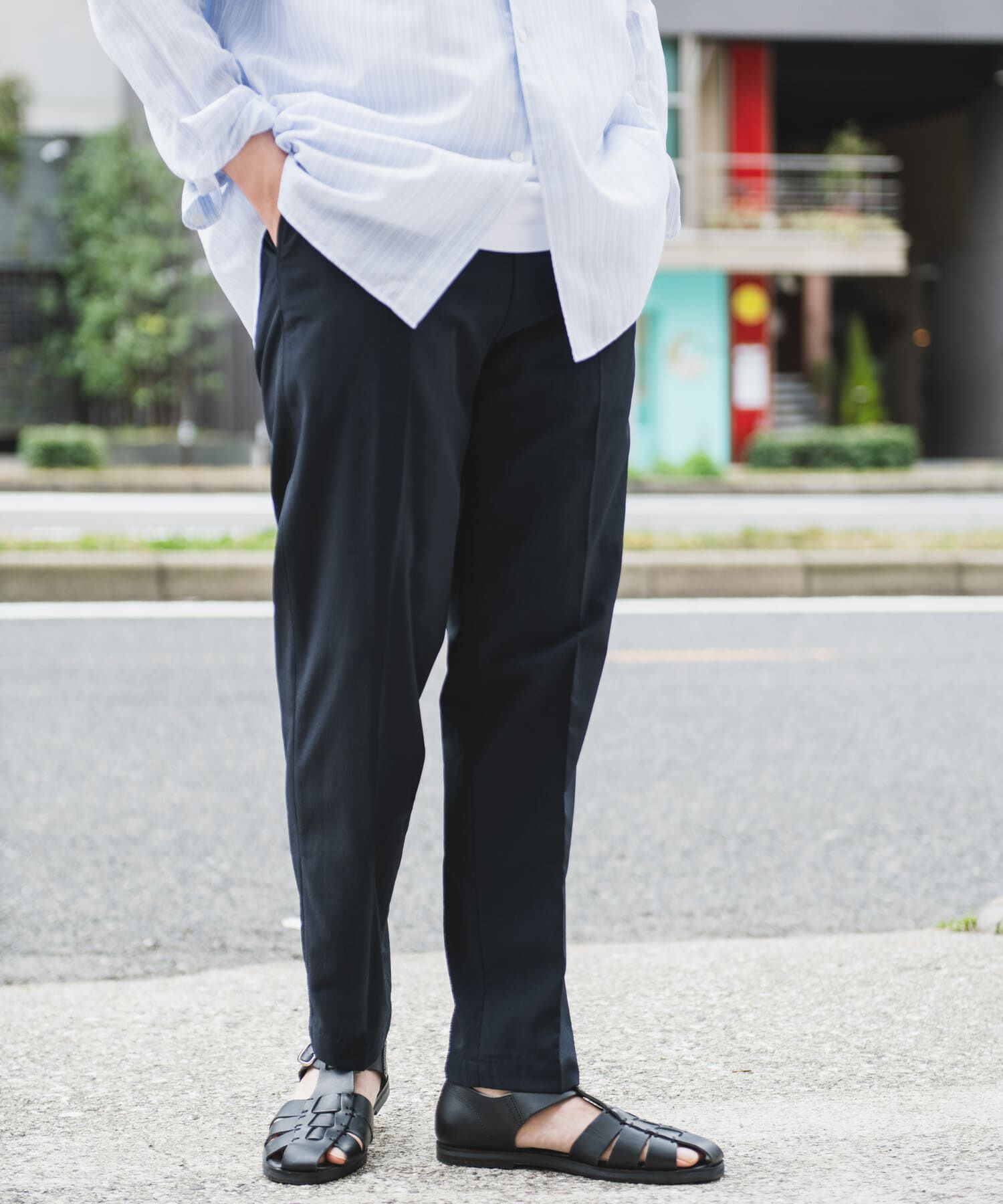 URBAN RESEARCH DOORS「『UR TECH DRYLUXE』『イージーケア/速乾/UVカット』テーパードパンツ」|その他|