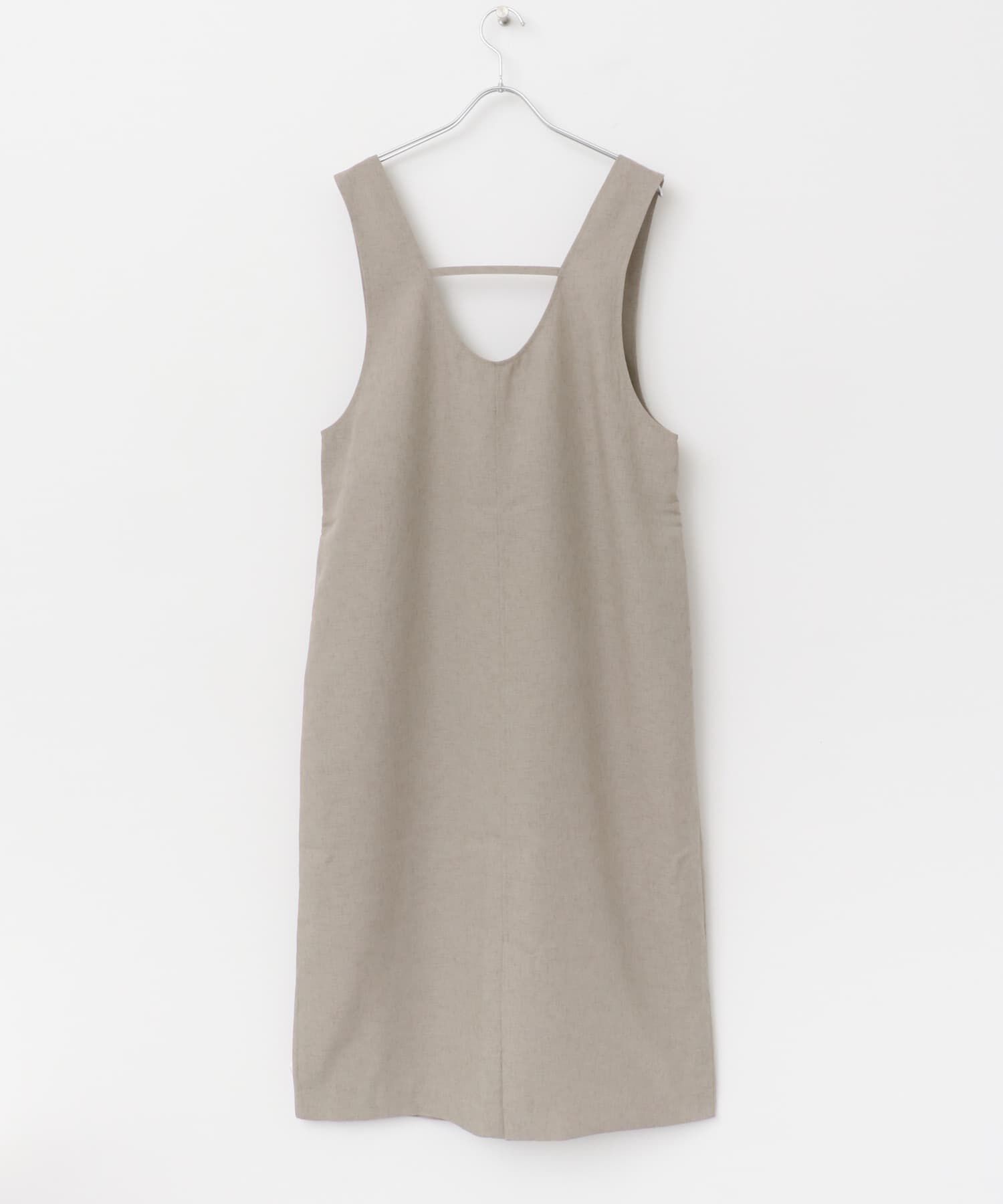 URBAN RESEARCH DOORS「ドライタッチUネックジャンパースカート」|ワンピース|