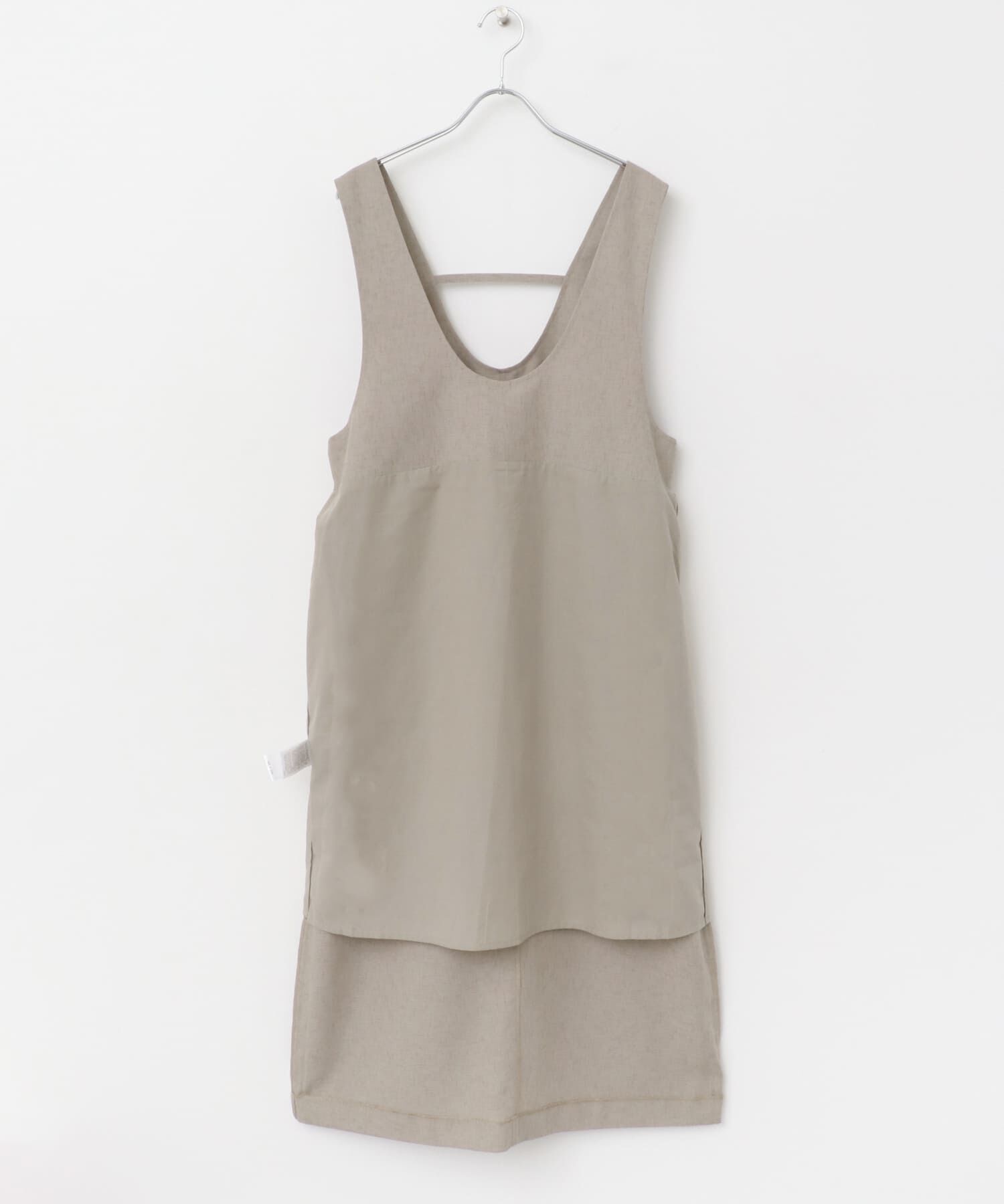 URBAN RESEARCH DOORS「ドライタッチUネックジャンパースカート」|ワンピース|