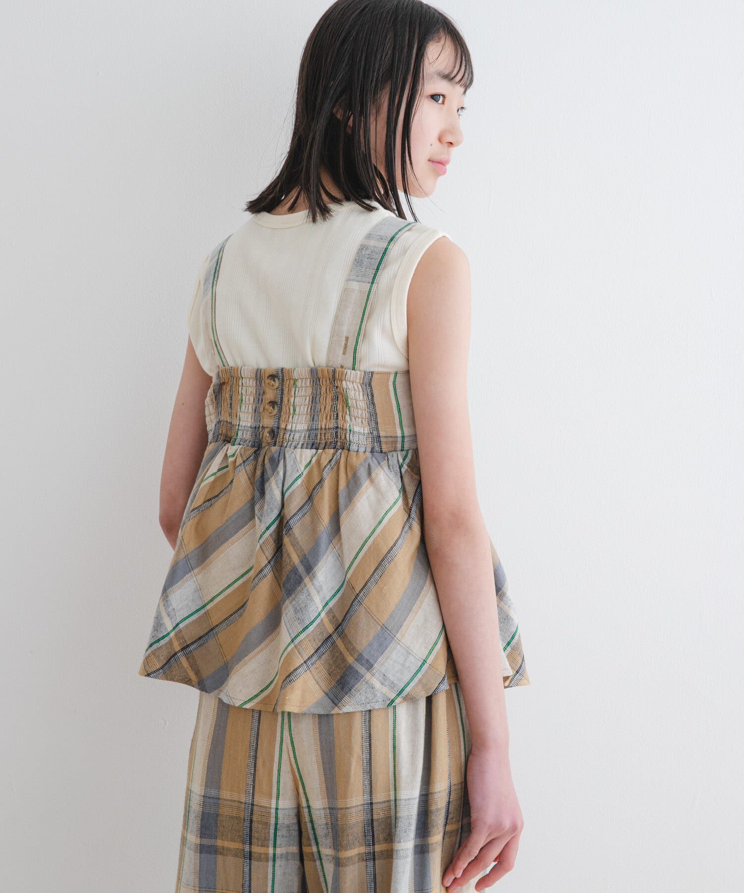 URBAN RESEARCH DOORS「『WEB/一部店舗限定サイズ』ノースリーブランダムリブカットソー(KIDS)」|その他|