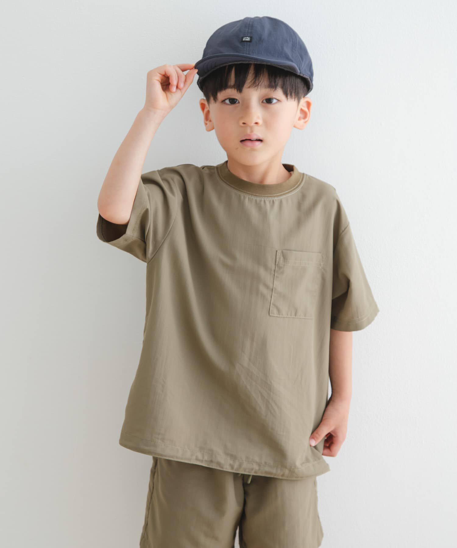 URBAN RESEARCH DOORS「『セットアップ対応』 撥水ドロストプルオーバー(KIDS)」|その他|カーキ