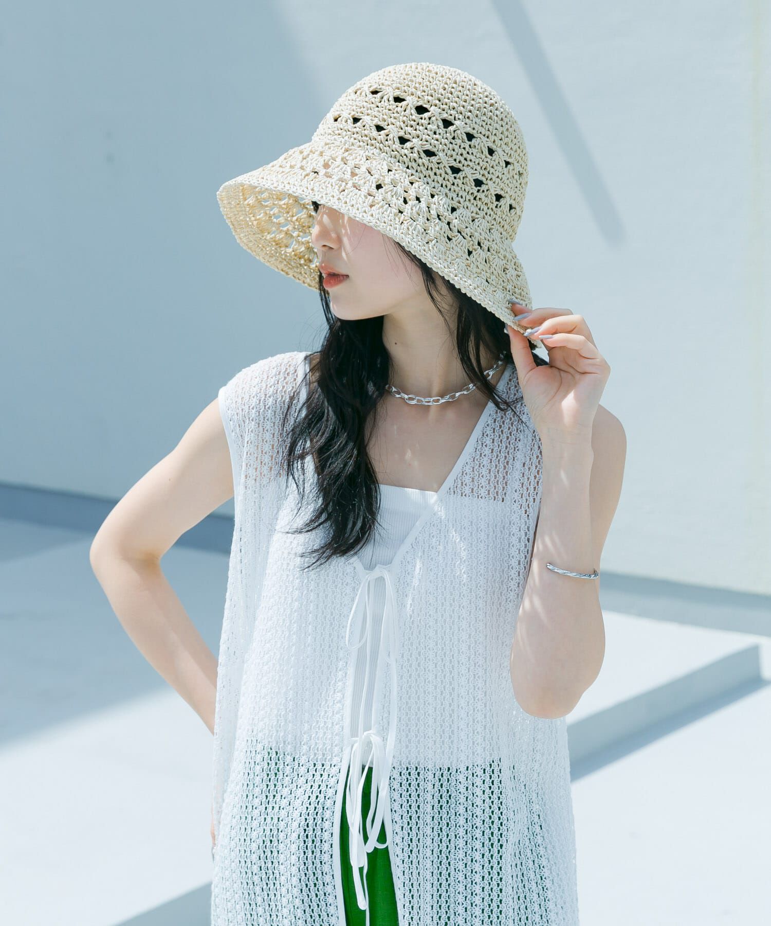 SMELLY「シェルアミモチーフハット」|ハット|